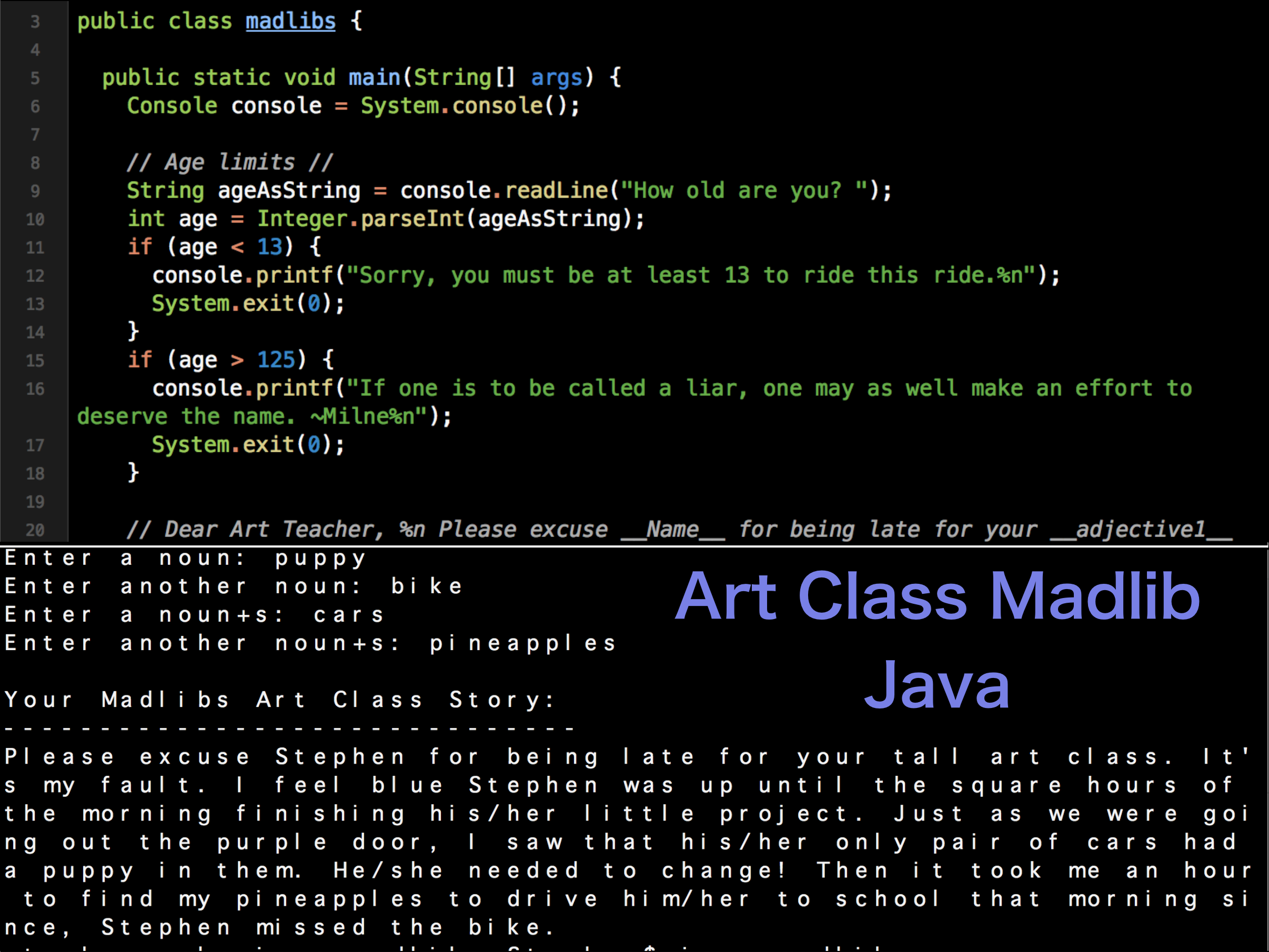 Photo of Java Project
